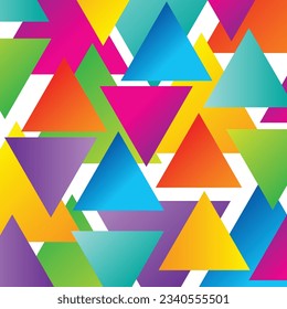 geometric triangle background with gradient color shape