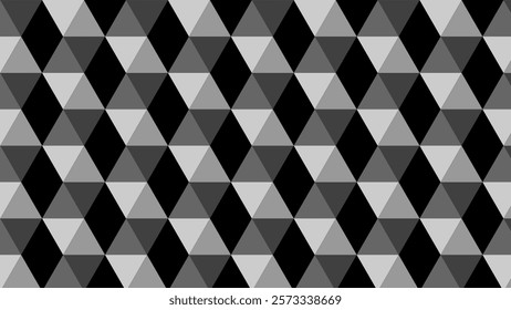 Geometric Triangle Black and White Oirental Seamless Traditional Pattern for Background,Wallpaper,Carpet,Vector,Illustration,Wrapping,Clothing,Fabric, Tile Style