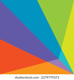 Geometric triangle Blue,Green,Orange,Violet abstract background. stripes and shapes. Modern design. 