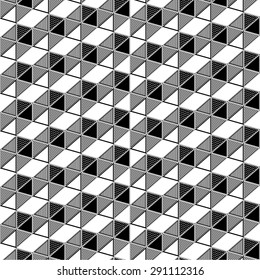 geometric triangle box illusion pattern seamless background