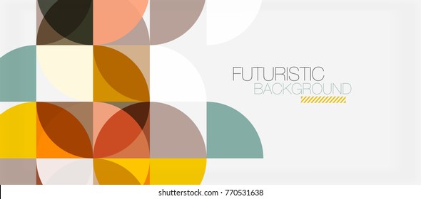 Geometric triangle and circle shape, wide abstract background. Vector modern minimalistic business or technology wallpaper, backdrop for presentation or banner