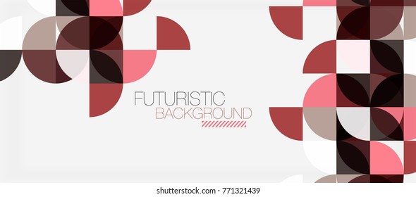 Geometric triangle and circle shape, wide abstract background. Vector modern minimalistic business or technology wallpaper, backdrop for presentation or banner
