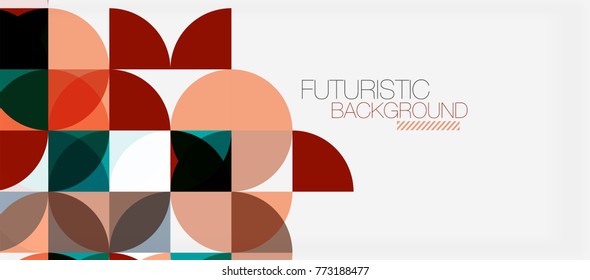Geometric triangle and circle shape, wide abstract background. Vector modern minimalistic business or technology wallpaper, backdrop for presentation or banner