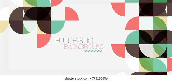 Geometric triangle and circle shape, wide abstract background. Vector modern minimalistic business or technology wallpaper, backdrop for presentation or banner
