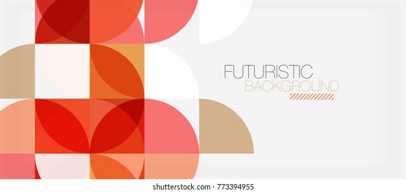Geometric triangle and circle shape, wide abstract background. Vector modern minimalistic business or technology wallpaper, backdrop for presentation or banner