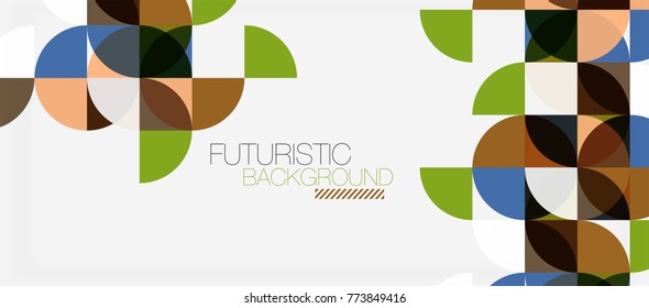 Geometric triangle and circle shape, wide abstract background. Vector modern minimalistic business or technology wallpaper, backdrop for presentation or banner