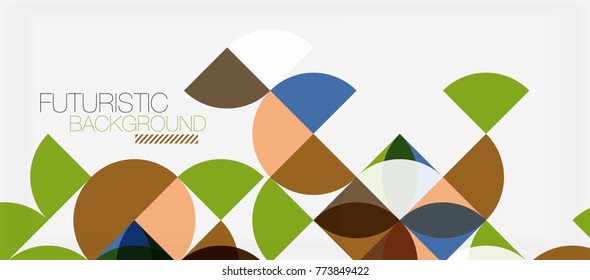 Triângulo geométrico e forma de círculo, fundo abstrato largo. Vetor minimalista moderno negócio ou tecnologia papel de parede, fundo para apresentação ou banner