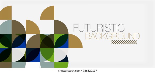 Geometric triangle and circle shape, wide abstract background. Vector modern minimalistic business or technology wallpaper, backdrop for presentation or banner