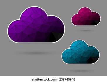 Geometric (triangle) clouds