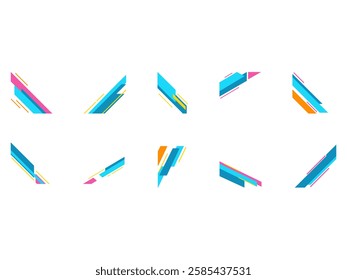 Geometric Triangle Corner Element Set