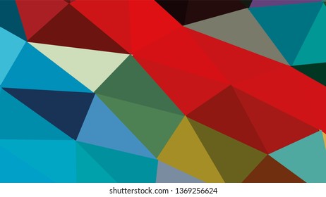 Geometric triangle design. Colorful gradient mosaic background. The effect of stained glass. EPS 10 Vector