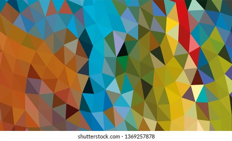 Geometric triangle design. Colorful gradient mosaic background. The effect of stained glass. EPS 10 Vector