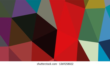 Geometric triangle design. Colorful gradient mosaic background. The effect of stained glass. EPS 10 Vector
