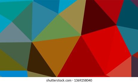 Geometric triangle design. Colorful gradient mosaic background. The effect of stained glass. EPS 10 Vector