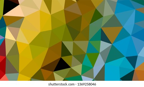 Geometric triangle design. Colorful gradient mosaic background. The effect of stained glass. EPS 10 Vector