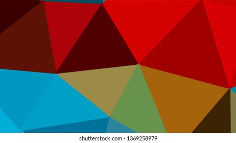 Geometric triangle design. Colorful gradient mosaic background. The effect of stained glass. EPS 10 Vector