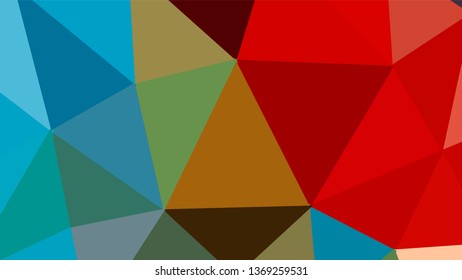 Geometric triangle design. Colorful gradient mosaic background. The effect of stained glass. EPS 10 Vector