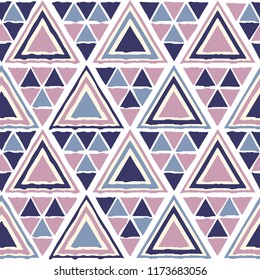 Geometric triangle ethnic pattern