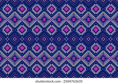 Geometric with triangle ethnic seamless pattern. abstract illustration. design for geometric pattern wallpaper. Tribal ethnic vector texture. Aztec style. Folk embroidery. Indian, Scandinavian, Africa
