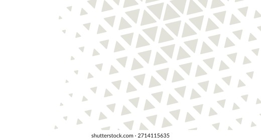 Plano de Fundo de Meio-Tom de Triângulo Geométrico. Vetor de textura de desvanecimento de padrão hexagonal uniforme. Design moderno e criativo na moda em ilustração vetorial