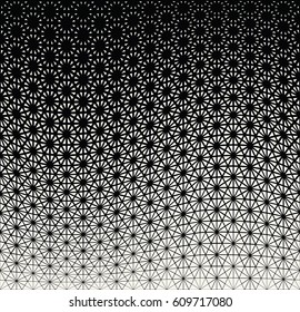 geometric triangle halftone minimal pattern vector background