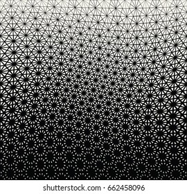 geometric triangle halftone minimal pattern vector background