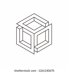 Geometric Triangle Hexagon Cube Business Company Vector Logo Design