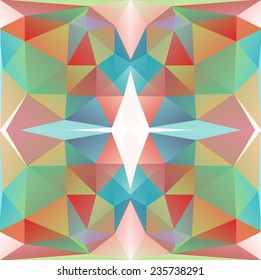 Geometric triangle hipster retro background with place for youe text