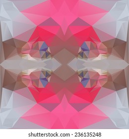 Geometric triangle hipster retro background 