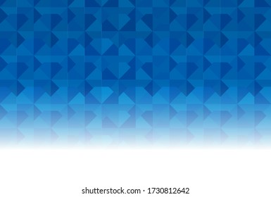 Fondo azul de hielo del triángulo geométrico