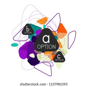 Geometric triangle infographics - workflow layout, diagram, step options, web design, infographics