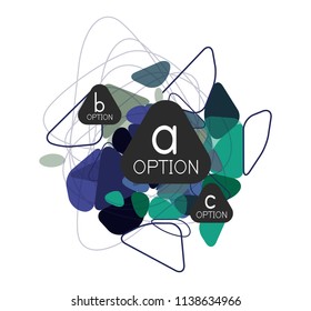Geometric triangle infographics - workflow layout, diagram, step options, web design, infographics