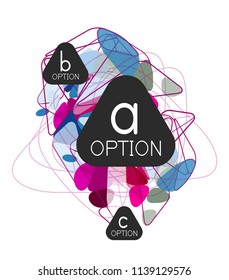 Geometric triangle infographics - workflow layout, diagram, step options, web design, infographics