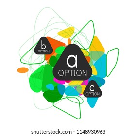 Geometric triangle infographics - workflow layout, diagram, step options, web design, infographics