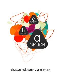 infografías de triángulo geométrico: diseño de flujo de trabajo, diagrama, opciones de paso, diseño web, infografía