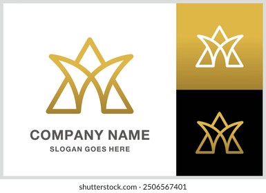 Geometric Triangle Letter A Business Company Stock Vector Logo Design Template