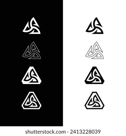 Geometrisches Dreieck-Buchstaben - Logo-Design