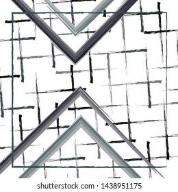 geometric triangle lines pattern scarf
