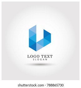 Geometric Triangle Logo.Symbol & Icon Vector Template.