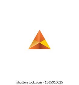 Geometric triangle logotype