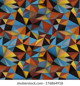 geometric, triangle modern seamless pattern, abstract background