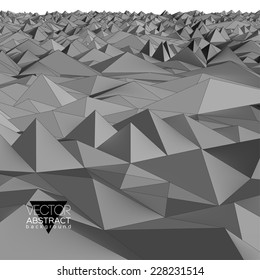 Geometric triangle mosaic background.Vector illustration.