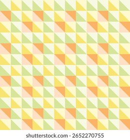 Geometric triangle pastel bright seamless pattern design vector