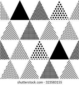 geometric triangle pattern, background vector.