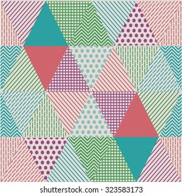 geometric triangle pattern, background vector.