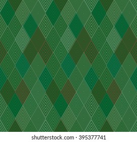 Geometric triangle pattern, background vector repeatable pattern with rhombus, squares shapes can be used for wallpaper, cover fills, web page background, surface textures. Vector linen texture.