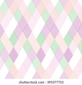 Geometric triangle pattern, background vector repeatable pattern with rhombus, squares shapes can be used for wallpaper, cover fills, web page background, surface textures. Vector linen texture.