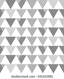 Geometric triangle pattern, background vector. Vector repeating texture. Background vector can be used for wallpaper, cover fills, web page background, surface textures. Vector linen texture.