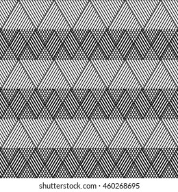 Geometric triangle pattern, background vector. Striped monochrome textures.can be used for wallpaper, cover fills, web page background, surface textures.