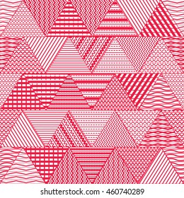 geometric triangle pattern, background vector, can be used for wallpaper, cover fills, web page background, surface textures.